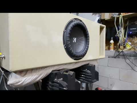 KICKER COMPQ 10” D4 Enclosure 2.25net@33hz Demo!!(purchase link below)