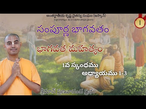 భాగవత మహత్యం (1వ స్కంధము అధ్యాయము 1-3) || సంపూర్ణ భాగవతం || శ్రీమాన్ ప్రణవానంద ప్రభు