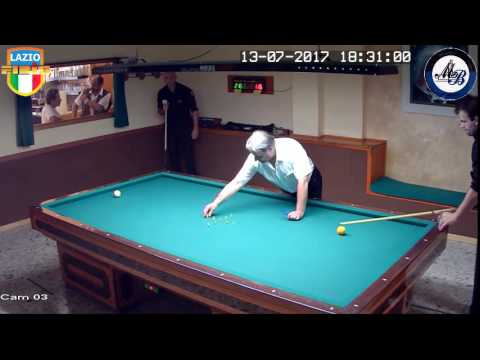 De Santis vs Di Gasbarro - Gara Regionale Handicap 1/2/3Cat CSB Martino's Billiards(LT) 13/16Lug2017