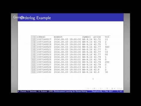 DeepHack.RL: Andrey Chertok - Reinforcement learning for market-making: application in trading