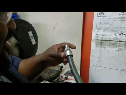 How to put fitting on a hydraulic hose
