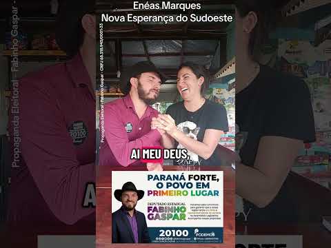 ENÉAS MARQUES E NOVA ESPERANÇA DO SUDOESTE - Gratidão pelo apoio é 20 100 Deputado Estadual 💞🚀