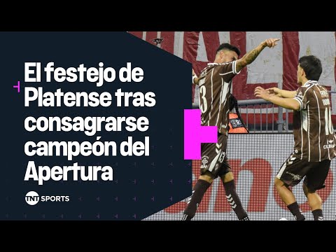 El FESTEJO de PLATENSE tras consagrarse CAMPEÓN del TORNEO APERTURA 2025