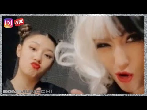JEON SOMI 전소미 & LEEJUNG LEE 리정 | Dumb Dumb comparison dance | Halloween | IG Live Nov 1 2021 Part2