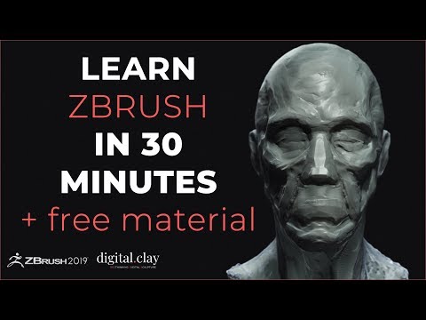 Learn Zbrush in 30 minutes - Zbrush Sculpting Basics