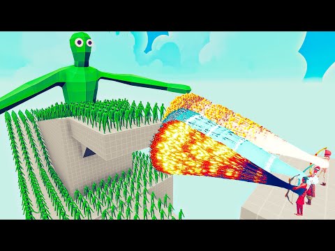 200x ZOMBIES + GIANT vs 3x EVERY GOD - Totally Accurate Battle Simulator TABS