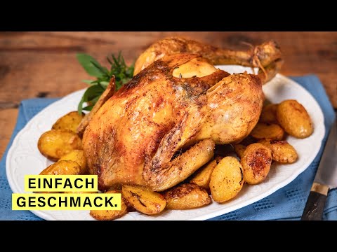 So wird dein BRATHÄHNCHEN KNUSPRIG im Ofen