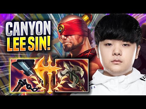 CANYON IS A MONSTER WITH LEE SIN! - DK Canyon Plays Lee Sin JUNGLE vs Sejuani! | Preseason 2023
