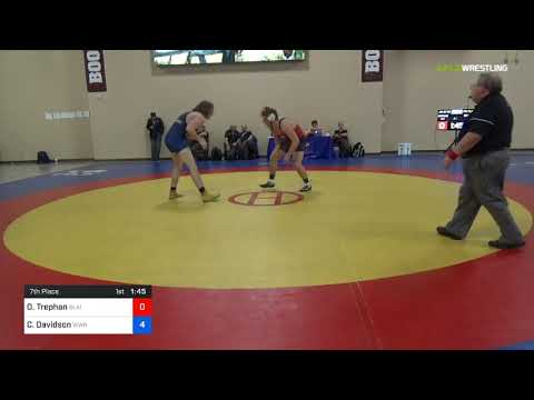 2018 Marine Corps US Open/UWW Junior Freestyle 97 7th Place - Owen Trephan (Blai) Vs. Cale Davidso