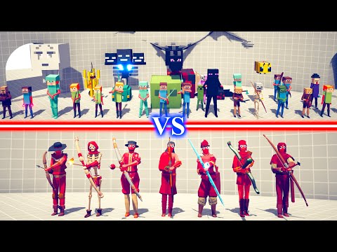 MINECARFT TEAM vs ARCHERS TEAM - Totally Accurate Battle Simulator TABS