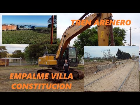 EL TREN ARENERO EN EMPALME VILLA CONSTITUCION