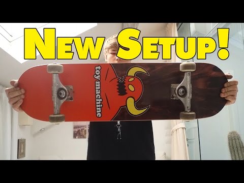 Toy Machine Skateboard Setup!