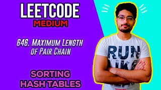 YouTube video '646. Maximum Length of Pair Chain | LEETCODE MEDIUM'