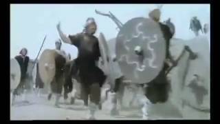 Viking battering ram attack on Saxon-held fort