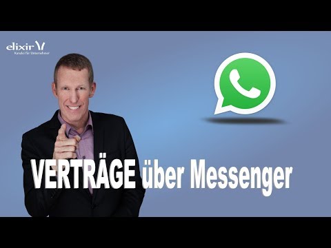 Verträge über Whatsapp schließen