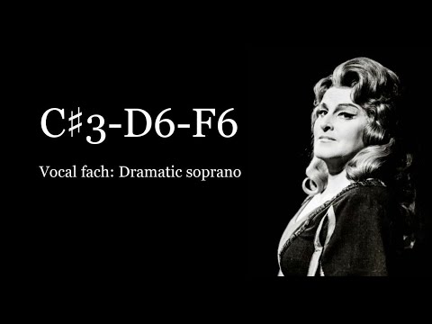 Birgit Nilsson - Full Vocal Range (C♯3-C♯6)
