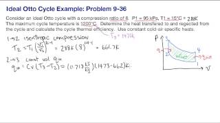 Example: solving an ideal Otto cycle