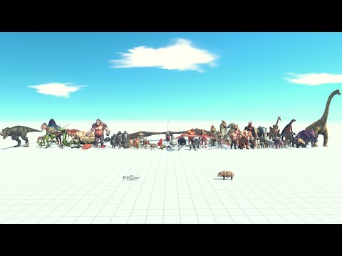 1 Vs 1 Tournament With HP Bar ARBS | Animal Revolt Battle Simulator