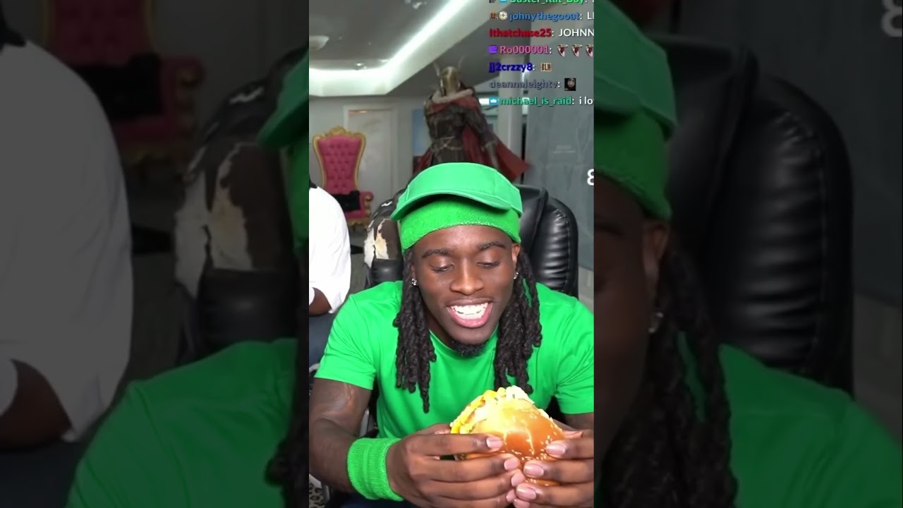 Kai Cenat JOHN CENA TRIES CHICKEN BIG MAC! #ytshorts #funny #kaicenatstream