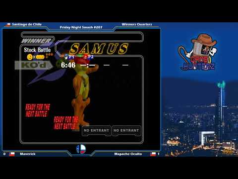 FNS #207 SSBM - Maverick (Marth) vs Mapache Oculto (Samus) - Winners Quarters