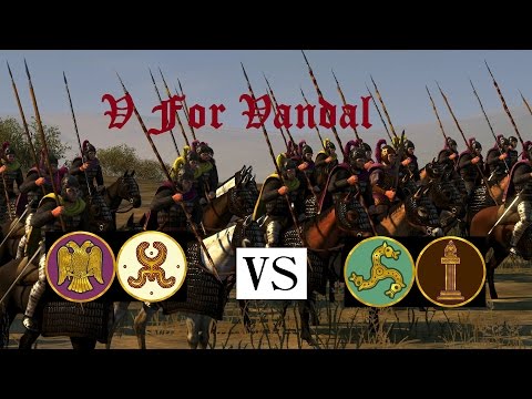 Attila Total War Online 2v2 : Eastern Romans & White Huns vs Lakhmids & Franks