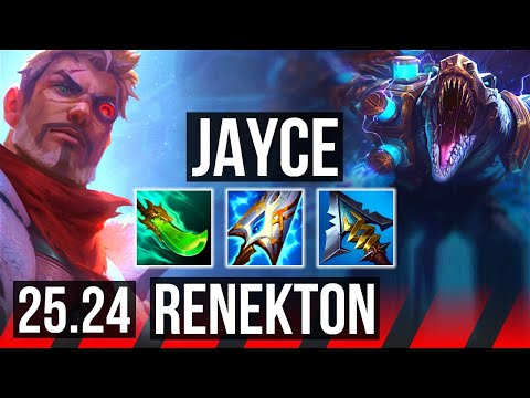 JAYCE vs RENEKTON (TOP) | Good KDA: 14/2/9 | KR Master | 25.24