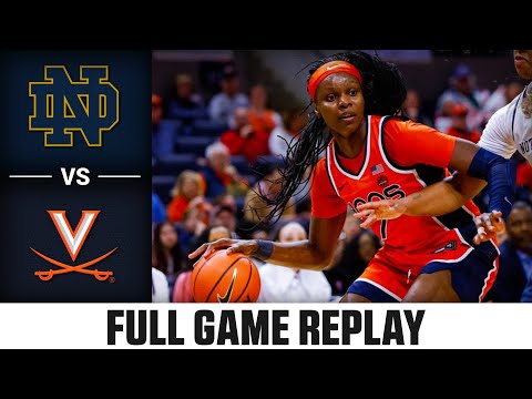 Notre Dame vs. Virginia Full Game Replay | 2025-26 ACC Women's Basketball