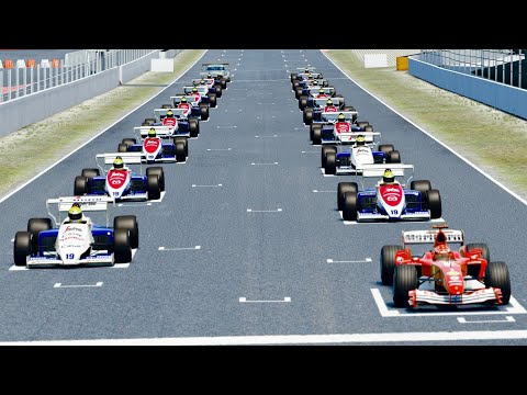 Ferrari F1 2004 vs Toleman F1 1984 Ayrton Senna at Barcelona GP