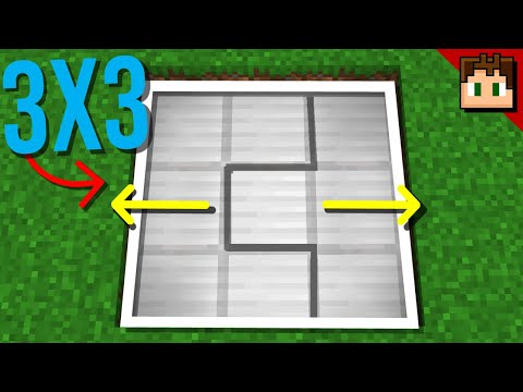 Minecraft Bedrock: Easy 3x3 FLUSH Trapdoor! 1.21 Tutorial