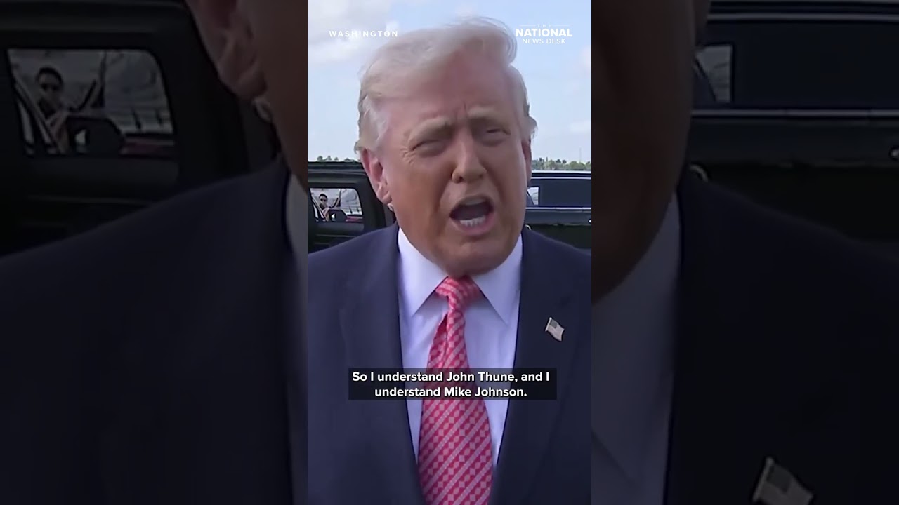 Trump blames Democrats for wanting OPEN BORDERS as a reason why HOUSE GOP rejected Senate DHS bill