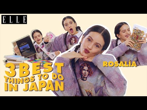 【ROSALÍA（ロザリア）】“日本でしたいこと”叶えます✨あの漫画やアートに感激🎨｜3 best things to do in Japan｜ ELLE Japan