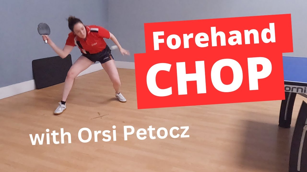 How to do a FOREHAND CHOP - tips from a defensive expert