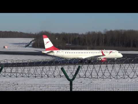 Austrian take off in Vilnius airport