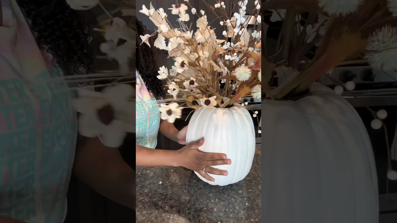 How to: DIY fall pumpkin vase