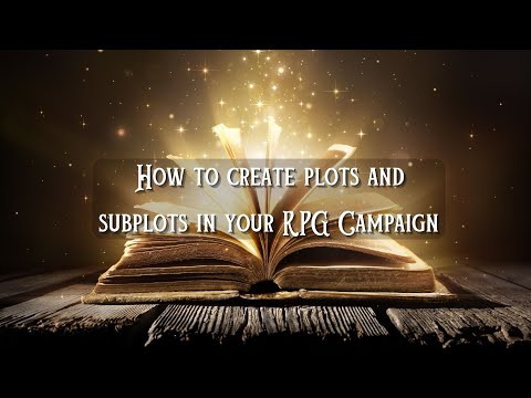 How to create plots and subplots for your RPG campaign