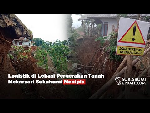 Logistik di Lokasi Pergerakan Tanah Mekarsari Menipis