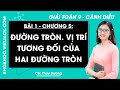 Toán lớp 9 Bài 1: Đường tròn. Vị trí tương đối của hai đường tròn - trang 93, 100 | Cánh diều