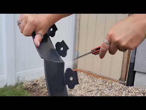 No Dig Landscape Edging, 40 FT Garden Edging Border with Anchoring Spikes