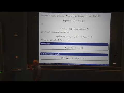 Alexander Lubotzky - High Dimensional Expanders (October 23, 2019)