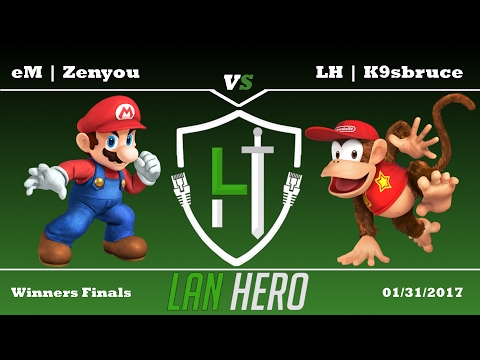 LAN Hero Tuesday #13 Zenyou (Mario) Vs K9sbruce (Diddy Kong) - Winners Finals