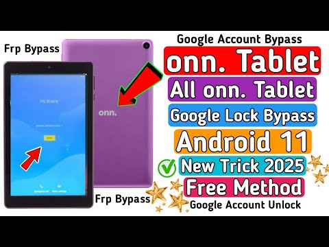 how to Bypass Google Account any tablet & onn tablet Android 11/12 | onn tablet frp bypass android11