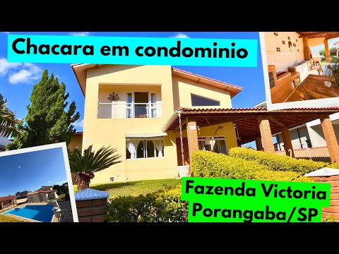 Chácara a venda em Condominio fechado - Residencial Fazenda Victoria - Porangaba/SP