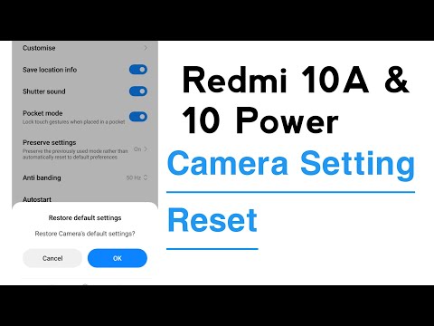 Redmi 10A & 10 Power How To Reset Camera Setting