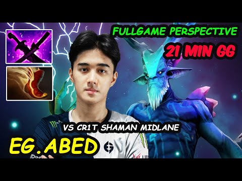 Abed [Leshrac] MIDLANE vs EG.Cr1t Shadow Shaman Perspective FULLGAME Dota 2 pro Gameplay