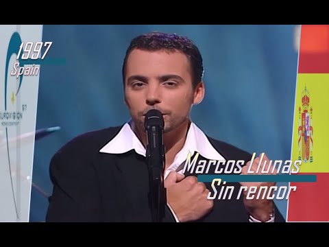 eurovision 1997 Spain 🇪🇸 Marcos Llunas - Sin rencor ᴴᴰ