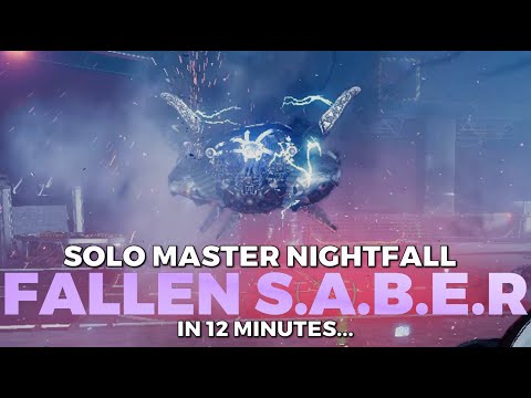 Solo Master Nightfall Fallen S.A.B.E.R In 12 Minutes (Warlock) [Destiny 2]