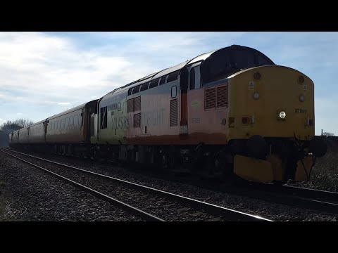 Colas 37099 & HNRC 37607 - 1Q86 1123 March Down R.S. - Derby R.T.C.(Network Rail) 01/03/2025
