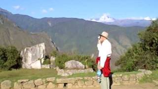 Dina in Line for Wayna Picchu