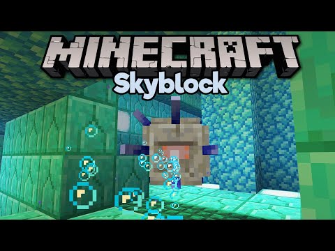 Pixlriffs - Skyblock Ocean Monument Mystery?! ▫ Minecraft 1.15 Skyblock (Tutorial Let's Play) [Part 23]