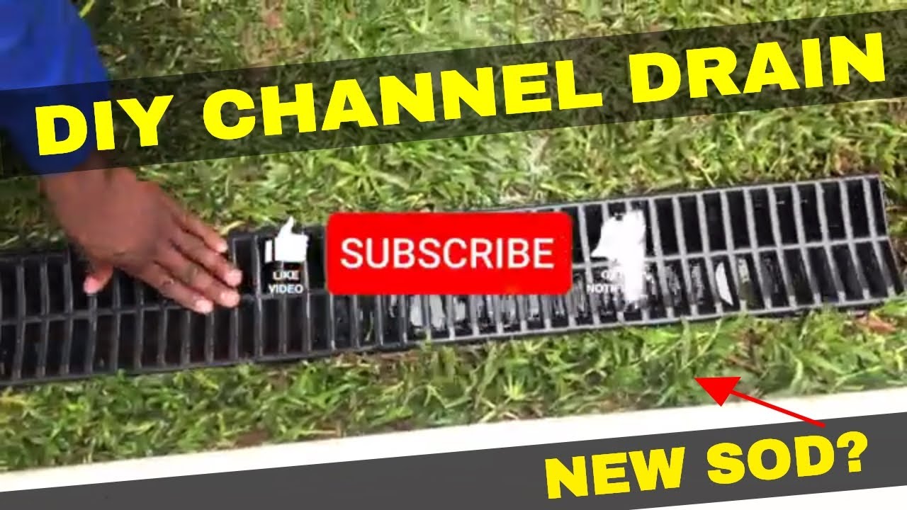 DIY DRAINAGE SYSTEM l How to Install - Waterform System - New Sod - Better Landscape Drainage